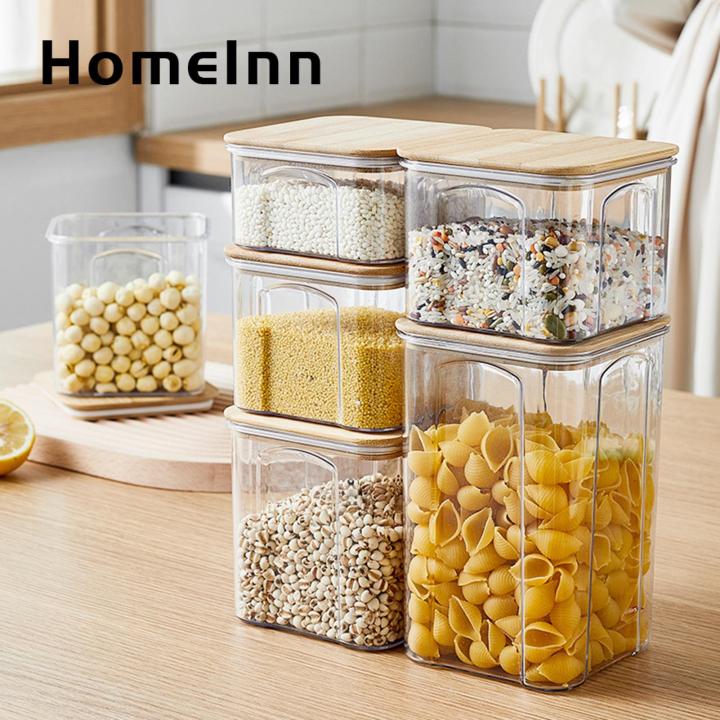 Food Storage Container Food Sealed Jar Set for Kitchen Storage Durable Easy to Clean Containers for Rice Grains 450ml/650ml/900ml Sizes Available Practical Food Storage Jar