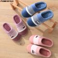 yaPUIMENTIUA Slipper Men Warm Striped Indoors Anti-slip Winter House Shoes House Bedroom Slippers Warm Winter Cotton Slippers. 