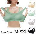 Plus Size Breastfeeding Bras Maternity Nursing Bra Feeding Nursing Underwear Clothes For Pregnant Women Seamless Ice Silk Bra. 