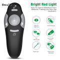 BeesClover USB Presenter Wireless 2.4 GHz Powerpoint Remote Control Pointer Red Presentation Remote Control For Computer Laptop. 