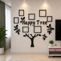 Stylish Home Wall Decoration Set | Photo Frames with Decorative Clock. 
