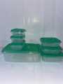 7 piece Bowl Set Best Quality Transparent Square Shaped Plastic Mini Box With Lid with different sizes and shapes for (7 in 1). 