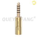 QUEYINFANG Jack 4.4Mm Audio Plug 4.4Mm Gold Plated 5 Poles Balanced Headphone Plug Copper 4.4Mm 5-Pole Connector. 