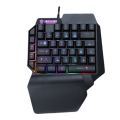 One Handed 35 Key Mechanical Gaming Keyboard Backlit Portable Mini Keyboard. 