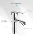 lever mixer Basin Faucet Bathroom Sink Mixer washbasin Faucet Silver Bathroom Taps, Bathroom Faucets, Cheap Bathroom Faucets. 