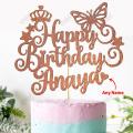 Customized Happy Birthday Cake Topper For Party Celebration, Kids Birthday Toppers with ANY NAME, Cake Decoration. 