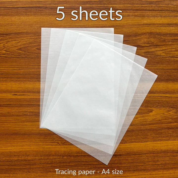 Tracing Paper for drawing. A4 size tracing paper sheets for art projects