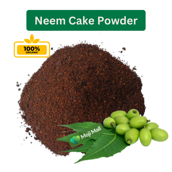 Organic Neem Cake powder Fertilizer for plants - Pest Control - نیم کیک - Natural Khad - Home Garden Fertilizer for Vegetable & Flower - Neem Khali powder for Healthy Plants - Improved Soil Health - Eco-Friendly by Moji Mall