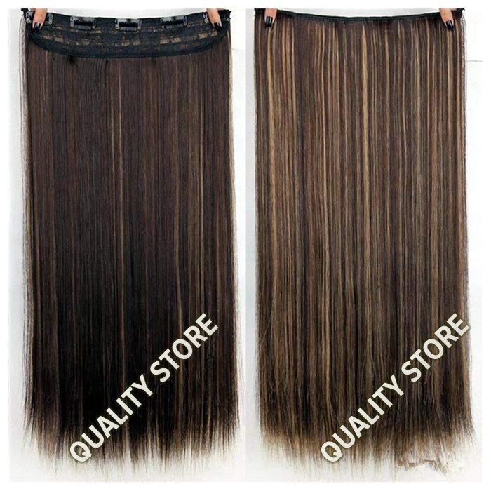 Hair Extension Natural Brown to Golden Brown Ombre Highlights 30 inches EliteExtensions Brand Can attend 50+ parties.