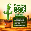 Dancing cactus, Rechargeable Dancing cactus toy for kids, Twisting and singing cactus, educational toy, Musical toy. 