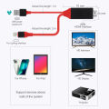 4K HD Video Converter Cable For iPhone 14 13 12 11 Pro Max iPad mini Lighting to HDMI-compatible TV Projector Digital AV Adapter. 