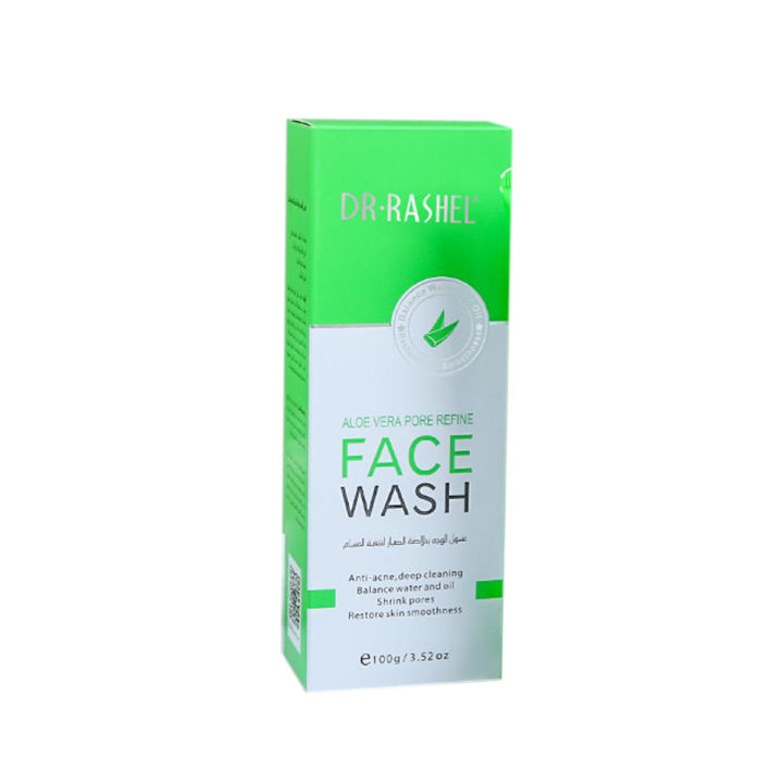 DR RASHEL Aloe Vera Anti acne Deep Cleaning Pore Refine Face Wash 100g DRL 1633
