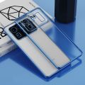 Caisng for Xiaomi Mi 11 Ultra Straight Edge Electroplating Matte Translucent Protective Case Cover. 