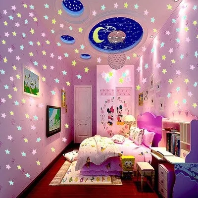New%20100%20pieces%203D%20wallpaper%20glowing%20stars%20pasted%20luminous%20walls%20pasted%20in%20the%20kids%20room%20fluorescent%20pasted%20bedrooms%20For%20Beautiful%20Home%20-%20Image%202