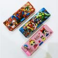 Double Sided Fancy Geometry Box With Different Character spiderman batman marvel avengers  | With Sharpener. 