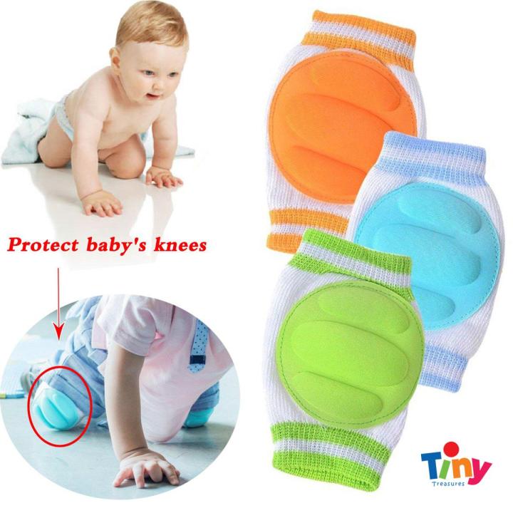 Baby Knee Pads for Crawling Cute Breathable Adjustable Elastic Baby Kneepads Knee Elbow Pads Crawling Safety Protector Unisex Infant Toddler