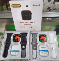 W26 pro max smart watch, with airpods 2 starps giftpack 1.54" IPS display smart watch. 