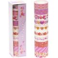 Washi Tape Set 10Pcs Decorative Masking Cute Tapes for for Scrapbooking, DIY Crafts, Bullet Diary, Planner, Gift Wrapping, Holiday Decoration, Assorted. 