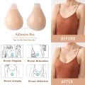 Design Sweet Silicone Chest Sticker Simple Round Strapless Chest Sticker Female Self-adhesive Bra Reusable Chest Sticker Bra Pad. 