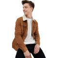 Ramblers Brown Sherpa Denim Jacket for Men: MJJ-17, Your Ultimate Winter Companion Brown color premium quality. 