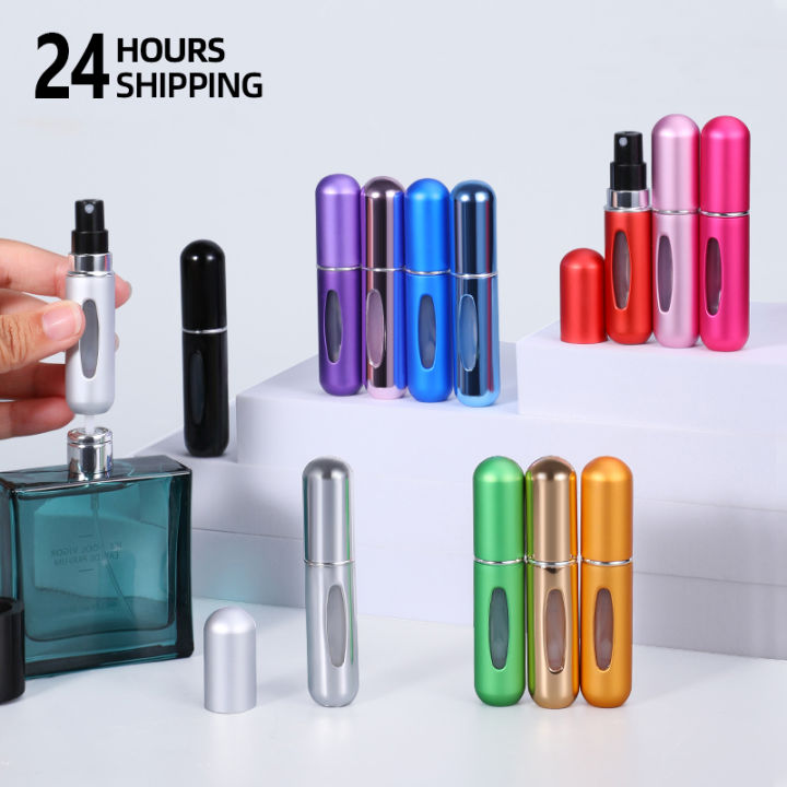 5/8ml Portable Mini Refillable Perfume Atomizer Aluminum Parfume Spray Bottle Empty Cosmetic Containers for Travel Tool