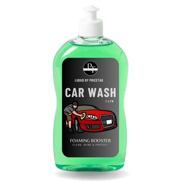 Car Shampoo Ultra Shine Car Wash Premium High Snow Foaming Pricetag Car Wash Shampoo - 1LTR