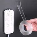 Reusable & Washable Nano Double-Sided Tape - Transparent, Versatile Adhesive Washi Tape for Home, Kitchen, Bathroom, Office & Car Use. 