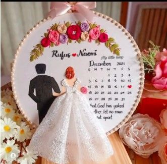 handmade%20customized%20wedding,%20engagement,%20birthday%20gift%20embroidery%20on%20Hoop%20-%20Image%203