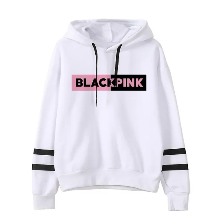 Black%20pink%20pullover%20fleece%20hoodie%20for%20women%20-%20Image%204