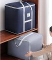 High Quality Super Large Capacity Storage Bag For Clothes Blankets Closet Organizer Moving Tote Bag Zipper Durable Handbag Luggage Pack Size 23 x 19 x 23 Inches. 