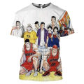 Japan Hot Anime SLAM DUNK Basketball Team Sakuragi 3D Print T Shirt Men Women Summer T-shirts Casual Tee Shirt Oversized Tops. 