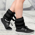 BX GEAR Fitness ANKLE WEIGHT 2.5 KG + 2.5 KG = 5 KG PAIR, Black Ankle Weight, Wrist Weight (5 kg). 