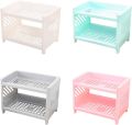 Storage Shelf Mini Storage Rack 2 Layered Minis Sturdy Storage Rack Desktop/Kitchen /Study Table Storage Space Saver Storage Rack. 