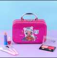 Cute Pet Doll Make Up Set for Kids Girl Cosmetics Beauty Bag Pretend Play Dress Up Princess Play Makeup Toy. 