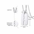 Vnox Unique Shaving Blade Pendant For Men Necklace Stainless Steel Casual Plain Male Jewelry With 20"/24" Chain. 