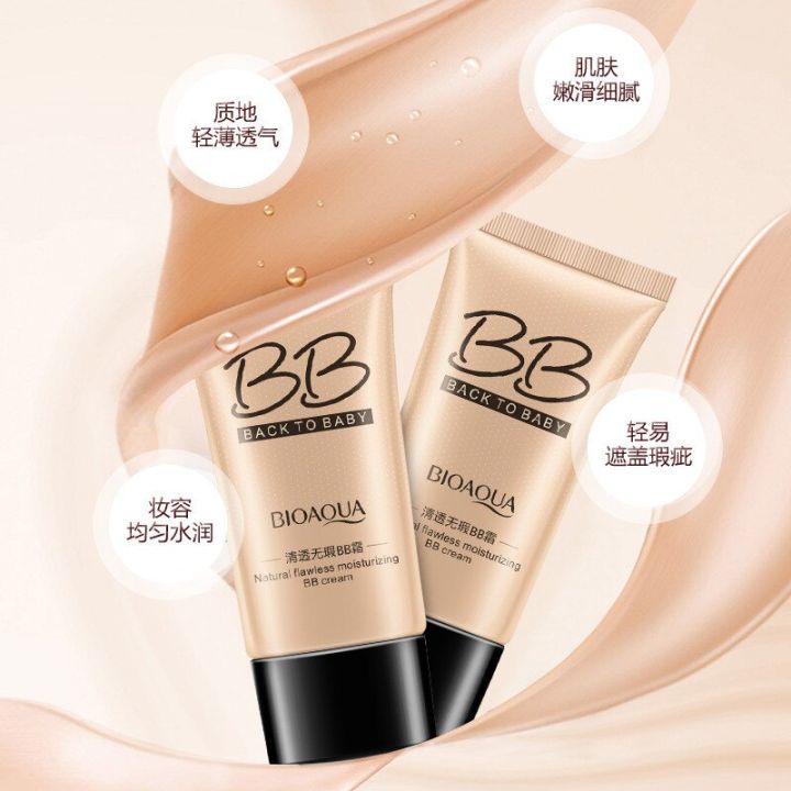 BIOAQUA%20Natural%20Flawless%20Moisturizing%20BB%20Cream%20Back%20To%20Baby%20Whitening%20BB%20&%20CC%20Cream%20Foundation%20Makeup%20Base%20Concealer%2040g%20-%20Image%204