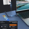 UGOURD USB thunderbolt 4 type c 40Gbps 240W Fast Charger For Laptops eGPU Phone 8K 60HZ UHD Video Cable. 