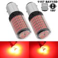 Double Point RED Led Light Bulbs For Car (2 Pcs) 1157 BAY15D For Brake Light Or Turn Signal Waterproof, High Quality, Super Brightness Hazard / Blinker led Lights. 