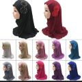 Muslim Baby Girls Hijab Scarf 2 to 4Years Child. 