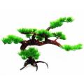 Fish Tank Aquarium Rock Bonsai Ornament Plastic Artificial Pine Tree Plant. 