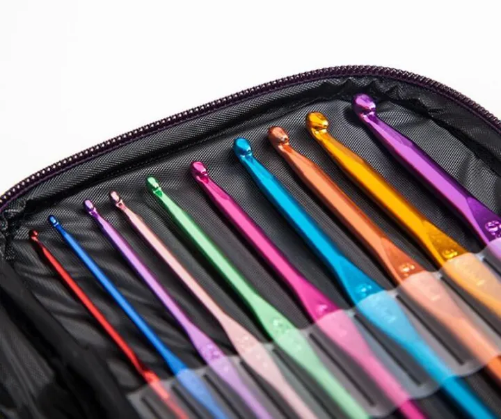 22pcs%20Multicolour%20Aluminum%20Crochet%20Hook%20Knitting%20Needle%20Set%20Weave%20Craft%20Yarn%20-%20Image%205