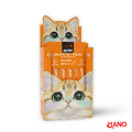 MANO Cat Creamy Treats 75gm - 5 Sticks | Tuna, Salmon & Chicken Falvour Cat Food Sticks. 
