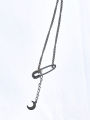 BTS JIMIN Park Jimin's same necklace brooch moon necklace couple gift men's pendant. 