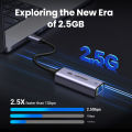 UGREEN 2.5Gbps USB3.0 Ethernet Network Adapter  USB A Type C to RJ45 USB Ethernet Adapter for Laptop Macbook Samsung Galaxy S25 S24 iPad Air Pro Redmi K70 USB Ethernet Network Card. 