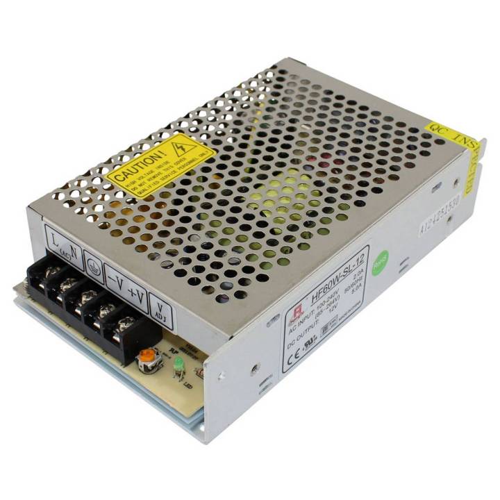 Power Supply 12 Volt 5 Amp For DC CCTV PABX Router Switch & Other Products