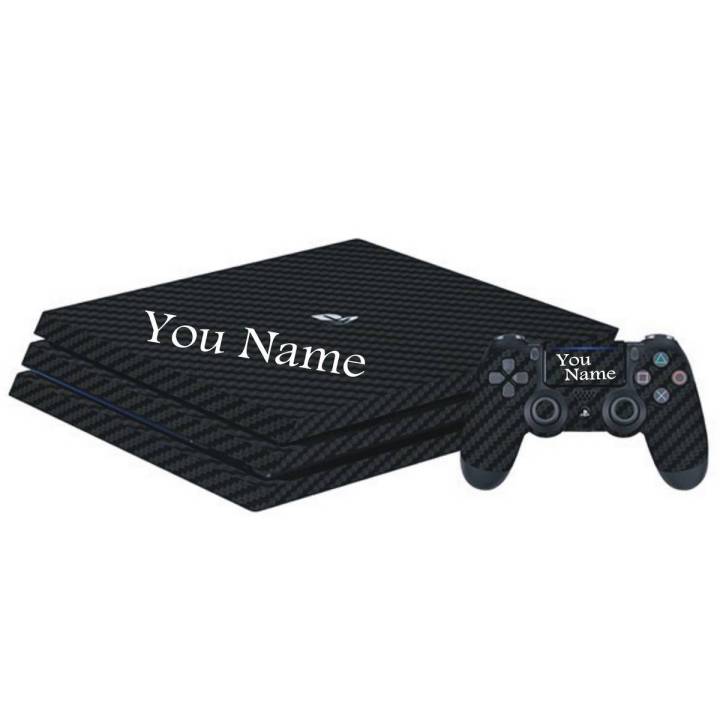 Sony Ps4 pro Wrap fix cutting skin With Your Name  (Not Pouch) 8 Colors