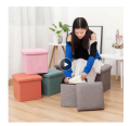 Fabric Foldable Storage Stool Shoe Foot Stool Sit with Cover Furniture Small Footstool 11.8 inches (30cm). 