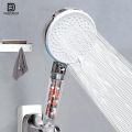 DANEEN High Pressure Shower Head Sprayer with Filtration System, Teflon Tape (Jet, Rainfall and Massage), Reduce Hair Loss, Boost Skin, Filter, Purify and Save Water (5 Function with 1.5m Hose). 