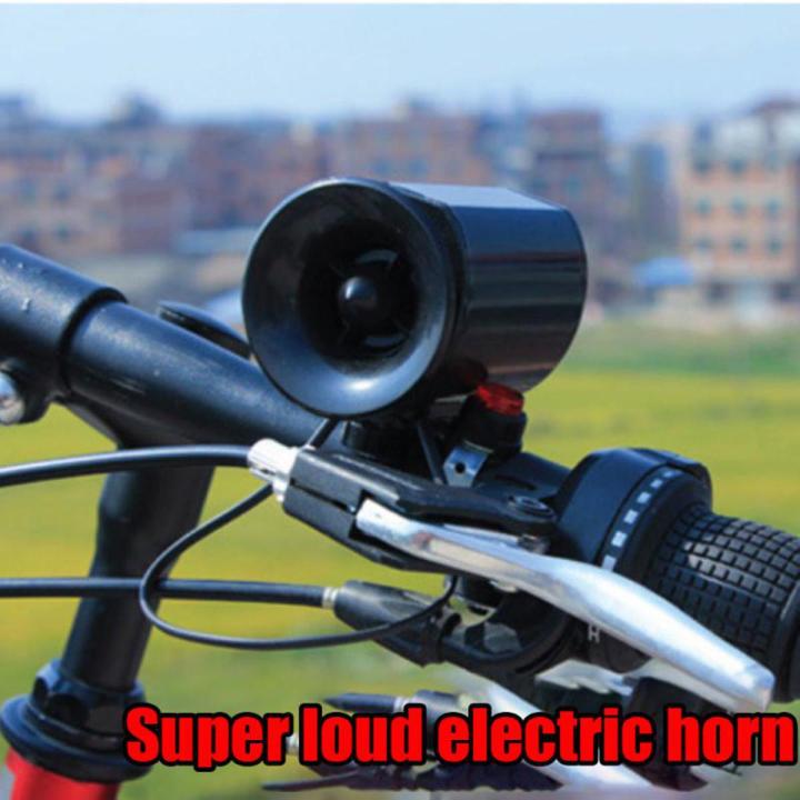 Bicycle 6-Sounds Electronic Bell Loud Alarm Strong Loud Horns Safety Siren Ultra-Loud Bike Horn Alarm Cycling Accessories