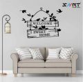 Welcome Sweet Home - Wall Sticker - Self Adhesive - Home Decor Art. 